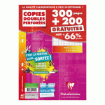 COPIES DOUBLES 500 PAGES PETITS CARREAUX A4 21 X 29,7 CM MÉTRIC CLAIREFONTAINE - PERFORÉES