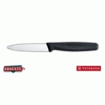 COUTEAU OFFICE LAME POINTUE 8 CM NOIR