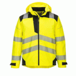 PORTWEST PW360 VESTE IMPER-RESPIRANTE EXTREME PW3 JAUNE/NOIR - TAILLE M