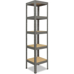 SHELFPLAZA - PRO 230X50X50 CM ÉTAGÈRE CHARGE LOURDE GRIS / ETAGERE METAL 5 PLATEAUX / CAPACITÉ D' ÉTAGERE MÉTALLIQUE 200KG / MEUBLE ETAGERE RANGEMENT