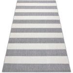 TAPIS EN CORDE SIZAL FLAT 48644/637 RAYURES WHITE 120X170 CM