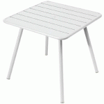 TABLE 4 PIEDS 80X80 LUXEMBOURG BLANC COTON