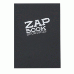 ZAP BOOK CARNET COLLÉ 160F A6 80G - NOIR - LOT DE 5