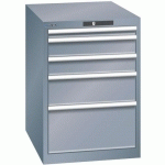 ARMOIRES À TIROIRS GRIS 564X725X850 AVEC 5 TIROIRS 75KG - LISTA