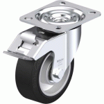 BLICKLE - ROULETTE PIVOTANTE À FREIN Ø 100MM BANDAGE CAOUTCHOUC NR 200KG - L-ALEV 100K-FI