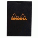 BLOC RHODIA - FORMAT 8,5 X 12 CM - REGLURE 5X5 - 160 PAGES - NOIR