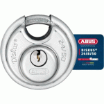 CADENAS À CLÉ - ROND - EN INOX - CYLINDRE PROTÉGÉ - DISKUS® 24IB/50 ABUS
