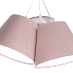EULUNA SUSPENSION ROSABELLE, CÔNE, ROSE, À 3 LAMPES