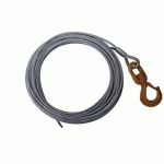 KIT DE CABLE DIAM=6MM L=15M AVEC BOUCLE ET CROCHET