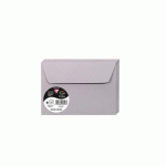 LOT DE 4 - PAQUET DE 20 ENVELOPPES POLLEN 114X162MM 120G/M2 - GRIS KOALA