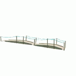 PASSAGE DE DUNES DOUBLE, MAINS COURANTES INOX - MANUTAN COLLECTIVITÉS