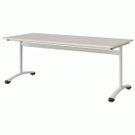 TABLE MALIBU 180X80 T5 DL STRA ABS BLC SEL W911/BLC 9016