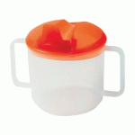 TASSES À ANSES ET BEC REPLIABLE 20 CL - POLYP. ORANGE - PLASTOREX