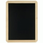 ARDOISE EN BOIS, UNI, (L)400 X (H)600 MM, NOIR - LOT DE 2