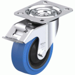 BLICKLE - ROULETTE PIVOTANTE À FREIN Ø 100MM BANDAGE CAOUTCHOUC NR 150KG - LE-POEV 100KA-FI-SB