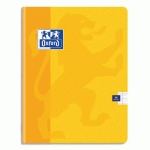 CAHIER OXFORD SCHOOL PIQÛRE - 17X22 - 96 PAGES - SEYES  - COUVERTURE CARTE COLORIS JAUNE