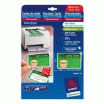 CARTE DE VISITE LASER AVERY QUICK AND CLEAN C32025 85 X 54 MM 220 GR BLANCHE - POCHETTE DE 250