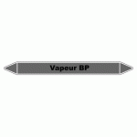 LOT DE 5 - MARQUEUR DE TUYAUTERIE - VAPEUR BP - NFX 08-105 - VINYLE LAMINÉ 450 X 52 MM