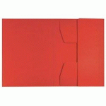 LOT DE 8 - CHEMISE-TRIEUR, A4, CARTON DE 430 G/M2, ROUGE