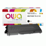 TONER REMANUFACTURÉ OWA - STANDARD - NOIR - POUR BROTHER TN2130, TN-2110