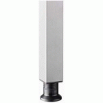 BUREAU ASYMÉTRIQUE 4 PIEDS CARRÉ-180X100-CHÊNE AMBRÉ-ARGENT - HAMMERBACHER