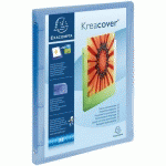 CLASSEUR 4 ANNEAUX 15MM PP 5/10E KREACOVER® A4 BLEU - EXACOMPTA