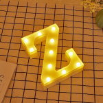 LETTRES LED LETTRE Z ILLUMINÉES LUMIÈRE BLANC CHAUD HAUTEUR 22 CM FONCTIONNANT SUR PILES 2AA LETTRES ET SIGNES - JANDEI