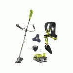 RYOBI - PACK DÉBROUSSAILLEUSE 18V ONE+ OBC1820B - 1 BATTERIE 4.0AH - 1 CHARGEUR 2.0AH RC18120-140