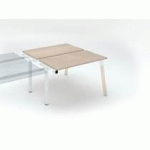 PÔLE DE 2 BUREAUX DROITS L 120 X P 60 CM, PIÉTEMENT BOIS MÉTAL CHÊNE CLAIR - ARCH - ELÉMENT SUIVANT