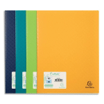 PROTEGE DOCUMENT EXACOMPTA FOREVER 50 POCHETTES/100 VUES PP RECYCLE 5/10E - COLORIS ASSORTIS