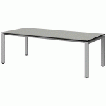 TABLE MALIBU 180X80 T3 SOUDÉ ST ISOS GRIS 1400/NO GRIS 9006