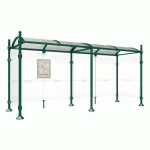 ABRI BUS 5 M PROVINCE 2 BARDAGES LAT. BOULE VERT 6005 - PROCITY