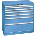 ARMOIRE 7 TIROIRS 1023X725X1000MM-CHARGE 75KG-BLEU - LISTA