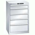 ARMOIRE GRIS CLAIR 564X572X850 AVEC 5 TIR. 75KG _ 14.256.020 - LISTA