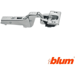 BUILO HINGE PROFILÉ PORTE 95º CLIP T OP BUCKOTION BLUM VIS R-71B9650 - PLAQUÉ NICKEL