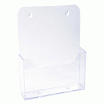 DISTRIBUTEUR DE PROSPECTUS 1 COMPARTIMENT A5 - CRISTAL - LOT DE 10