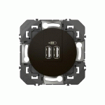 DOUBLE CHARGEUR 2 X USB TYPE A - DOOXIE - NOIR LEGRAND