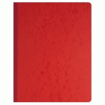 PIQÛRE 32X25CM À TÊTE PARESSEUSE 6 COLONNES SUR 1 PAGE - 31 LIGNES - 80 PAGES - ROUGE