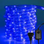 EINFEBEN - 10M TUBE LUMINEUX EXTÉRIEUR LED GUIRLANDE LUMINEUSE DÉCORATION,BLEU,AVEC ADAPTEUR D'ALIMENTATION - BLEU