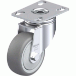 BLICKLE - ROULETTE PIVOTANTE Ø 80MM BANDAGE CAOUTCHOUC TPE 100KG - LKPA-TPA 80KF