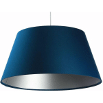 BPS KONCEPT - SUSPENSION BIG BELL - BLEU MARINE ET INTÉRIEUR ARGENTÉ - BLEU MARINE ET INTÉRIEUR ARGENTÉ