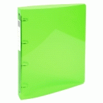 CLASSEUR 4 ANNEAUX 30MM IDERAMA PP POLYPROPYLÈNE 7/10E - A4 MAXI - VERT ANIS - LOT DE 10