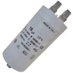 CONDENSATEUR 16MF 450V (481281728957, C00074643) LAVE-LINGE 2I MARCHI, AEG, ARISTON, ARISTON HOTPOINT, ARTHUR MARTIN, ARTHUR MARTIN ELECTROLUX,