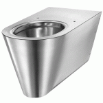 CUVETTE WC SUSPENDUE RALLONGÉE POUR PMR - 700 S - INOX SATINÉ DELABIE