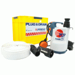 KIT D'URGENCE POUR INONDATION PEDROLLO PLUG&DRAIN AVEC FLOTTEUR 220V 9 M3/H 0.37KW