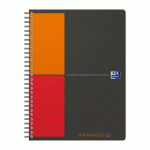 LOT DE 5 - CAHIER SPIRALE OXFORD INTERNATIONAL TASK MANAGER B5 19,9 X 25 CM LIGNÉ 7 MM 160 PAGES
