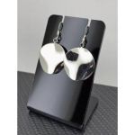 PAIRE DE BOUCLES D'OREILLES MIROIR EN ARGENT 92.5