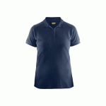 POLO DE TRAVAIL FEMME EN COTON 3390 - BLEU MARINE FONCÉ - S BLAKLADER