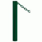 POTELET PROVINCE Ø114 MM CHAINES 1 ANNEAU INOX VERT 6005 - PROCITY