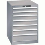ARMOIRE GRIS PIGEON 564X725X800 AVEC 7 TIR. 75KG - LISTA